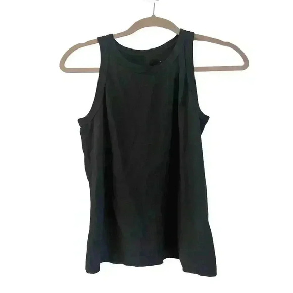 Everlane The Organic Cotton Cutaway Tank Black Small Basic Essential - Picture 2 of 6